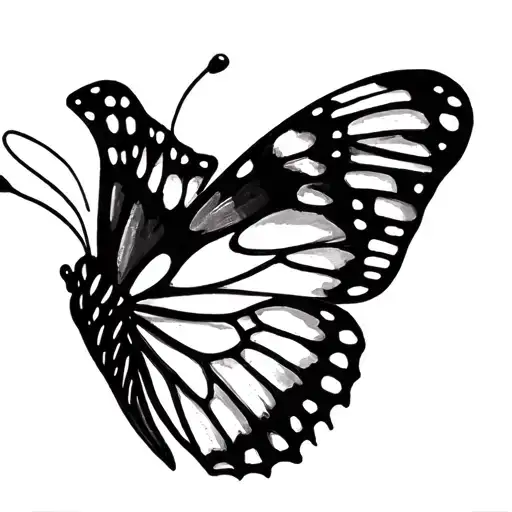 Fine Line Butterfly