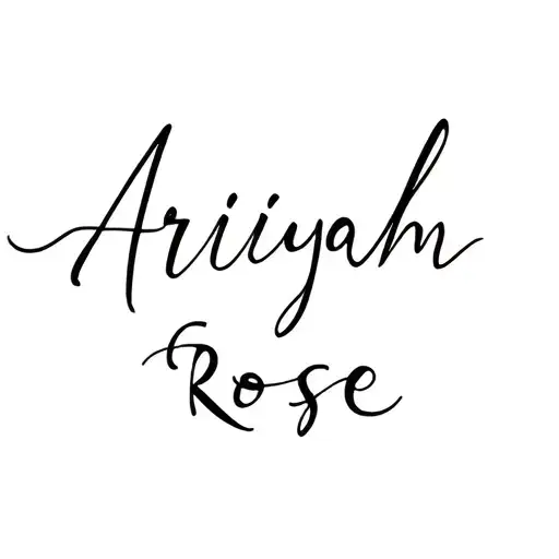 Cursive Font Name Ariyah Rose Intertwined