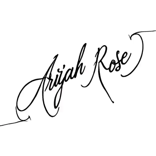 Cursive Font Ariyah Rose