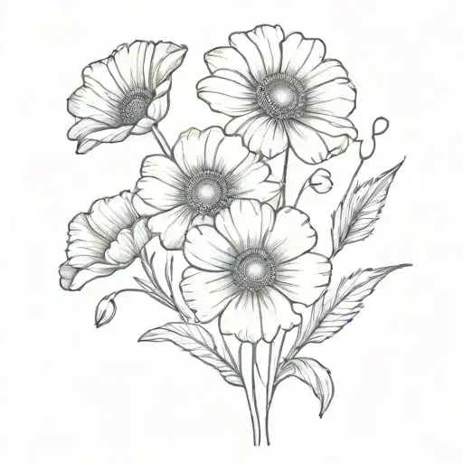 Sundrop Flower Daisy Poppy Bouquet