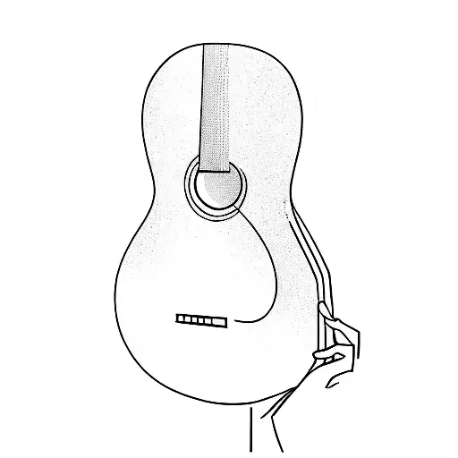 A Man Holding A Guitar