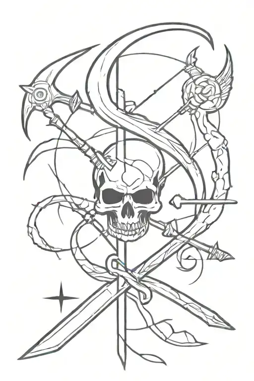 Death And Dark Mystical Weapon