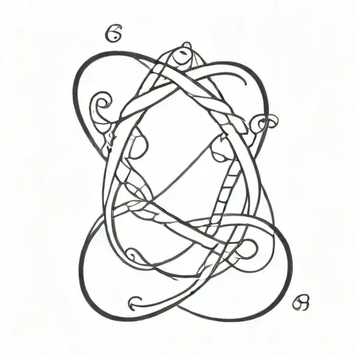 Infinity Symbol Intertwined With Date And Time