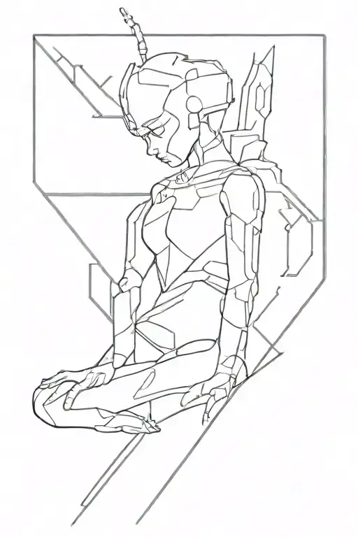 Cyberpunk Inspired Tattoo Featuring