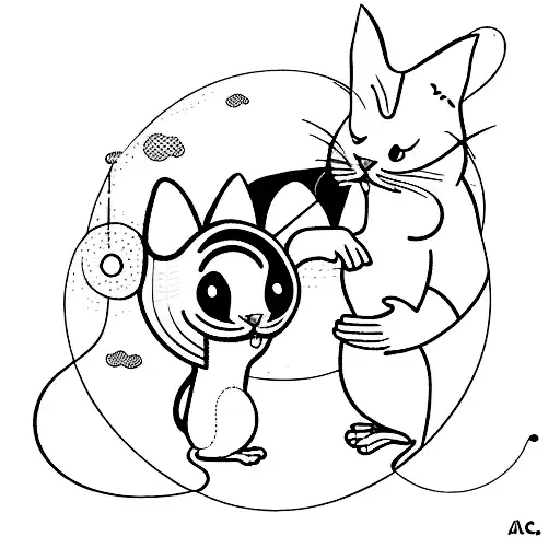 Mouse And Cat