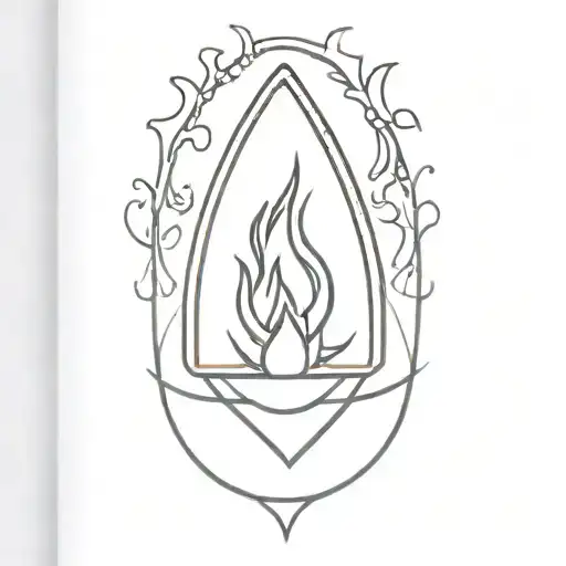Planchette With Fire