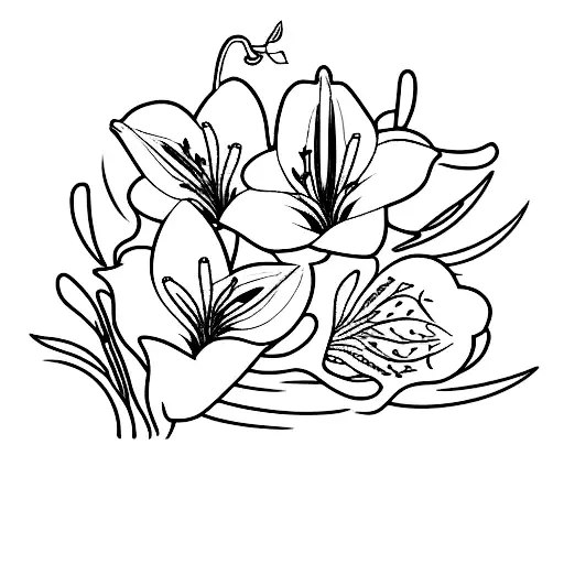 Single Lily With A Stem