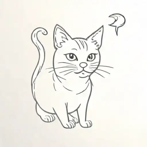 Cute Cat And Scopicorn