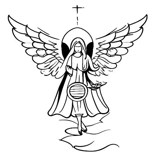 Angel With Wine Glass