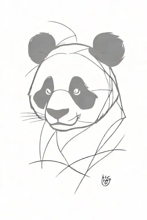 Panda Pin Up Style