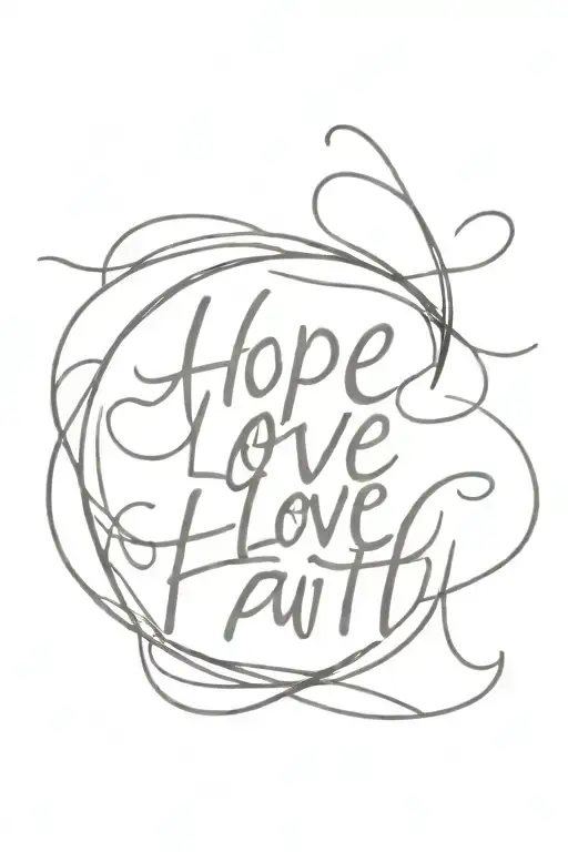 Hope Love Faith Love Hope
