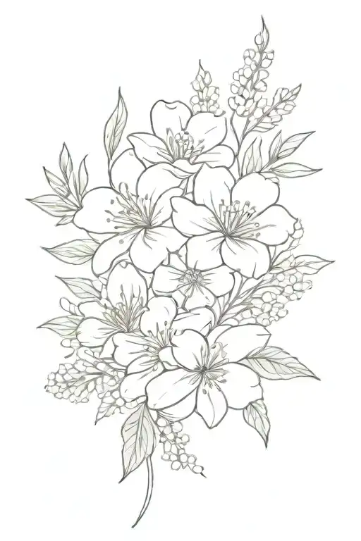 April And May Birth Flower Bouquet