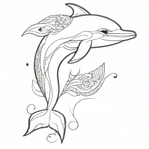 Dolphin Wearing Scarf