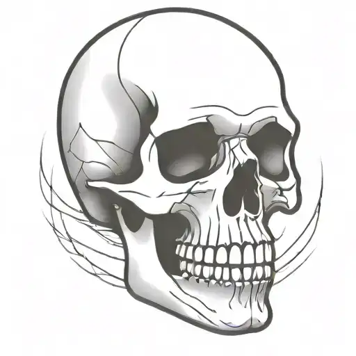 Simple Skull Outlined