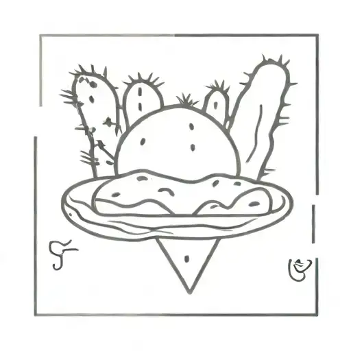 Cactus Eating Pizza Slice