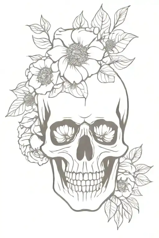 Floral Skull