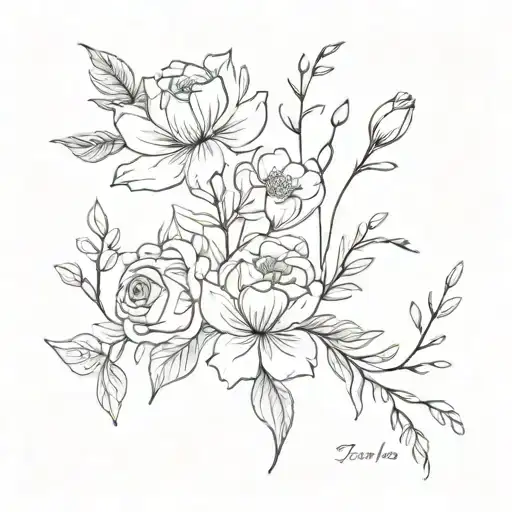 Birth Flower Bouquet September May December July