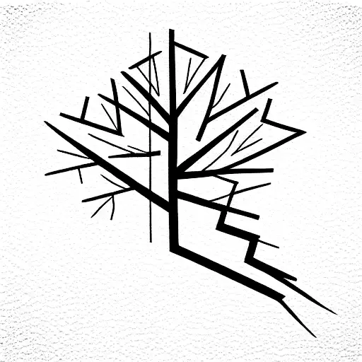 Dead Tree Inside Rhombus