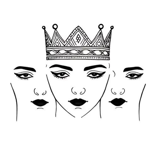 3 Faces With A Crown