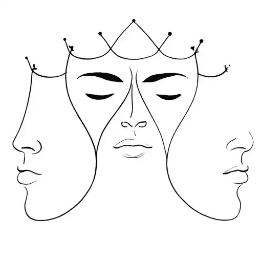 3 Faces With A Crown