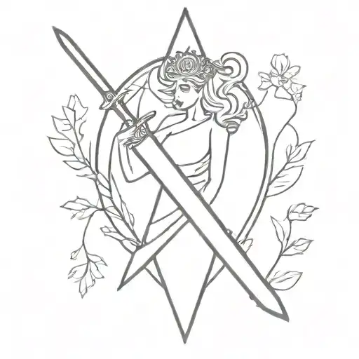 Queen Of Swords Tarot Card