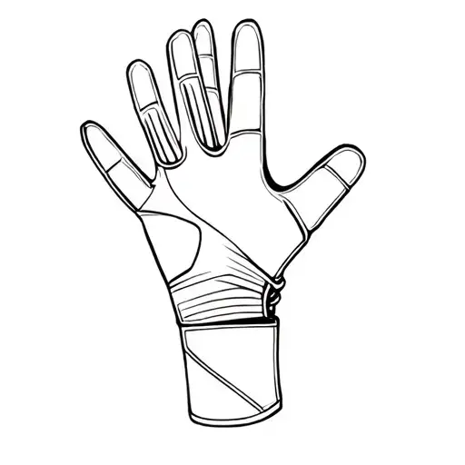 Football And Goalkeeper Glove