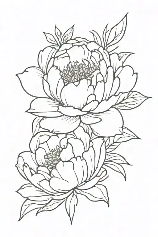 Peony And Daisy Minimal
