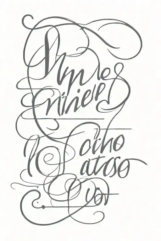 Minimalistic Lettering