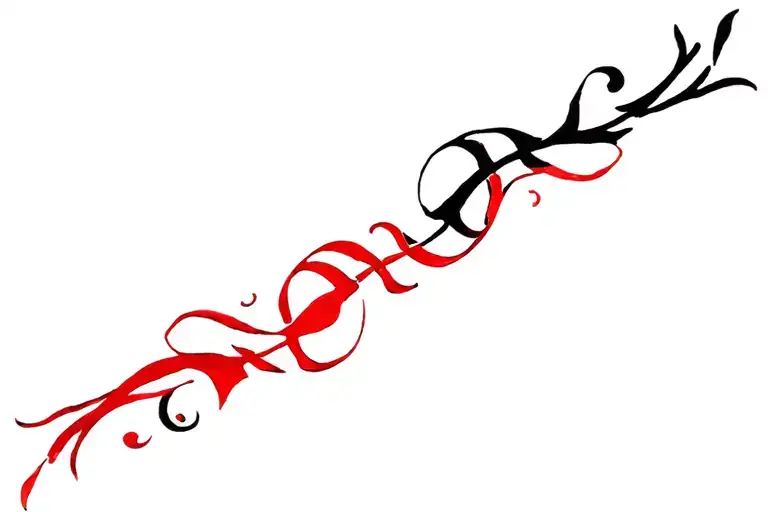 Red And Black Filligrer