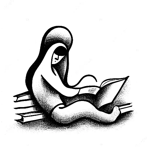 Ghost Reading A Book