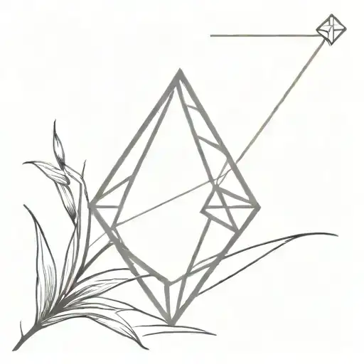 A Diamond Balancing On Top Of A Single Blade Of Grass