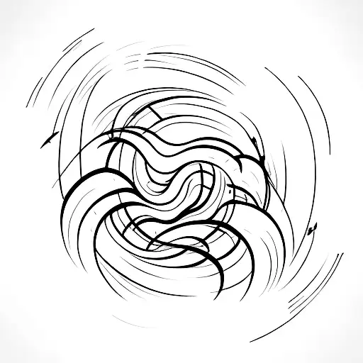 A Mechanical Wave Crashing On A Beach