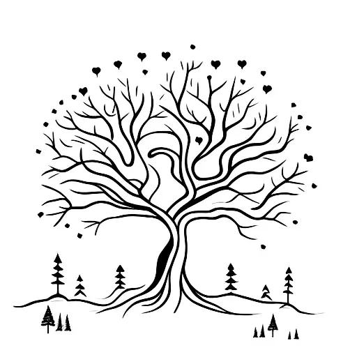 Enchanted Forest With A Majestic Guapuruvu Tree