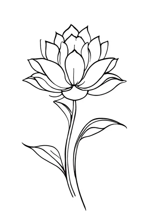 Unalome Lotus Flower