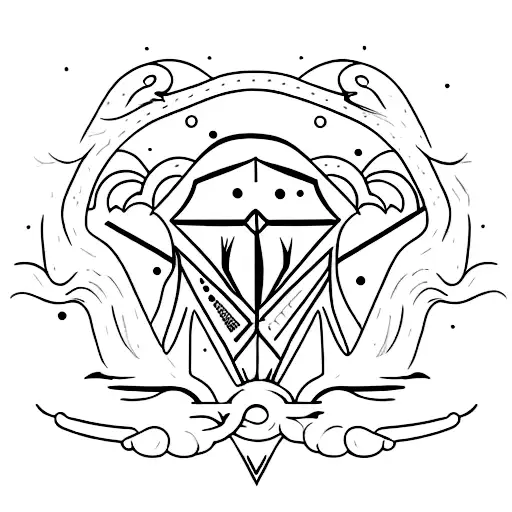 Odin's Ravens Huginn And Muninn Perched On A Tree Branch