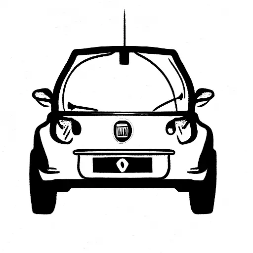 Fiat Seicento Riding Into The Sunset