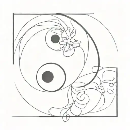 A Man With Ying Yang Symbol