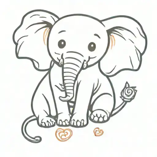 Cute Dog Cute Girl And Cute Elephant Holding