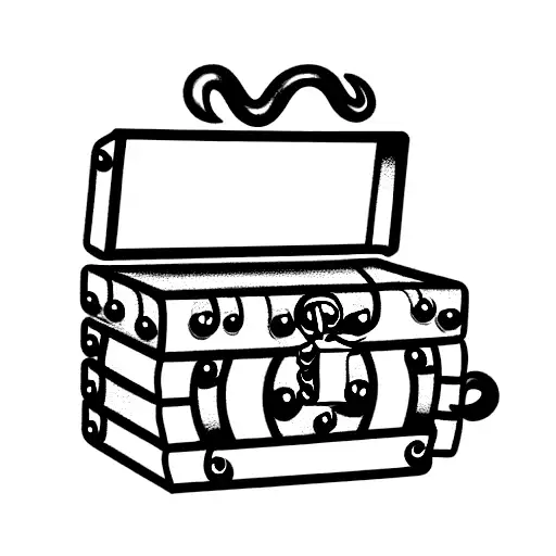 Octopus Guarding A Treasure Chest