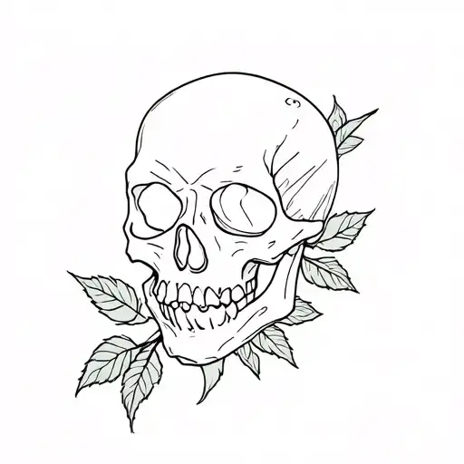 Skull And Rose