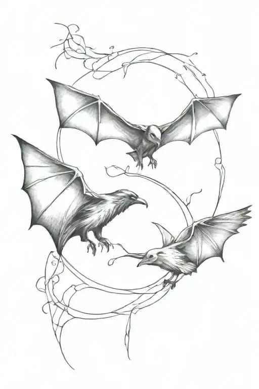 Bat And Raven