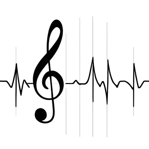 Treble Clef Heartbeat Line Forming