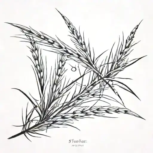 A Single Strand Of Grass With A Small Diamond Balanced On Top Of It