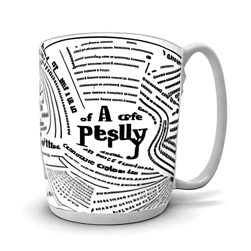 A Coffee Mug With The Word 'Physiology' Written In Book Pages