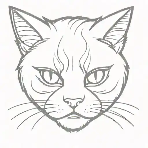 Angry Female Cat Drawn In Furry Fandom Art Style