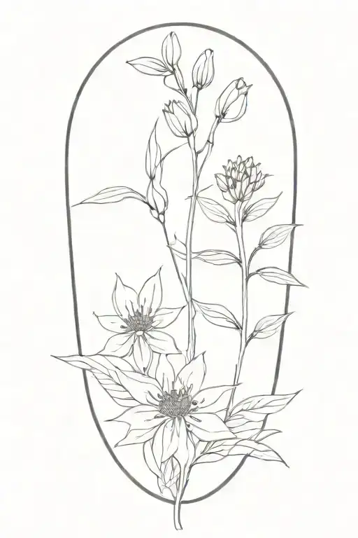 Botanical Illustrations With Spiritual Growth