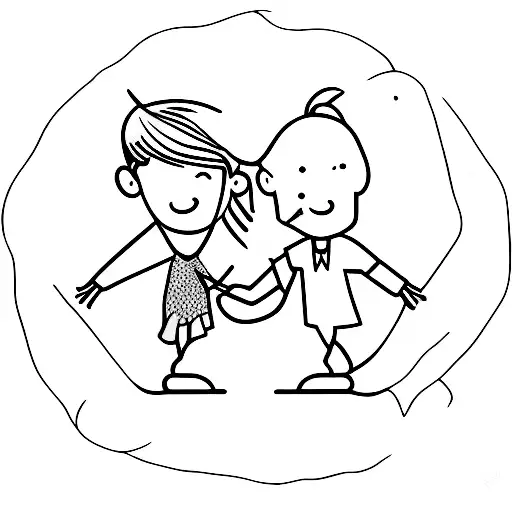 Tall Guy Holding Small Girl Hand