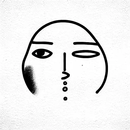 One Line Face Simple