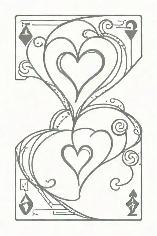 Playing Card 2 Hearts Playing Card