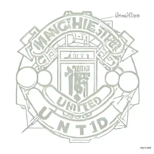 Combining Manchester United Logo With A Football Design
